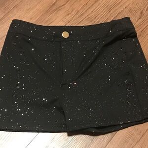 Black Sparkle Shorts size medium stretch bling diamonds